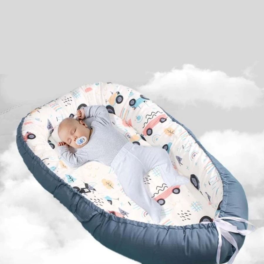 Berceau Bébé - NidPortableBébé™ - Voiture Bleue - Lixes Mode