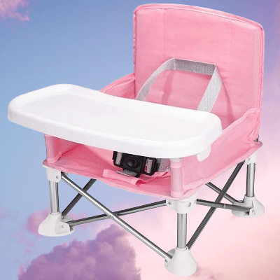 Chaise Pliante - BabyBoosterSeat™ - Rose - Lixes Mode